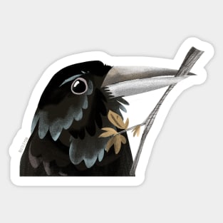 Raven Totem The Wisdom Sticker